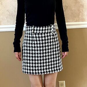 Zara Tweed houndstooth Skirt Size XS